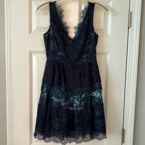 BCBG Max Azria size 2 Navy Lace Dress
